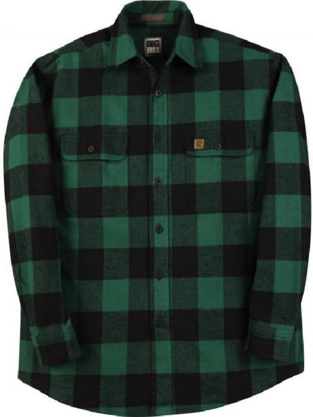 Plus Size Heavy Duty Flannel Shirt in Buffalo Plaid - Big & Tall, USA Made, 5X